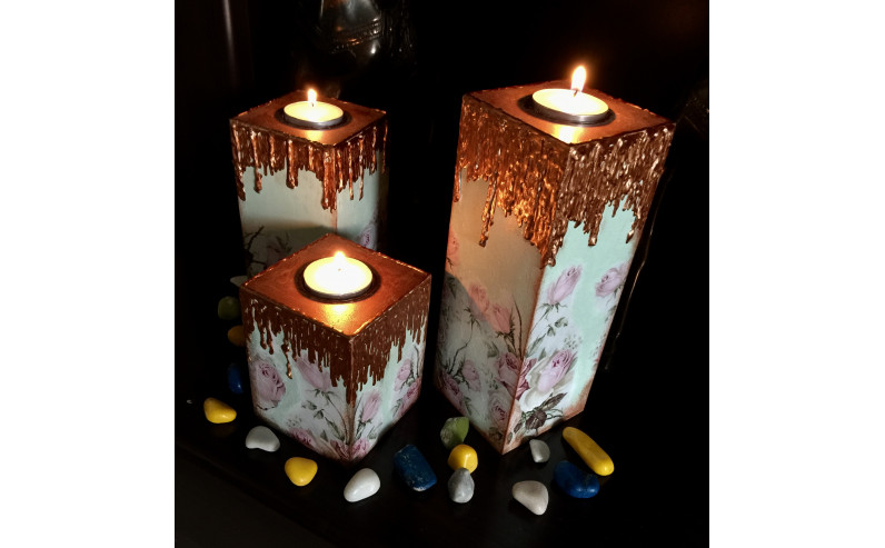 Tea light candle stands